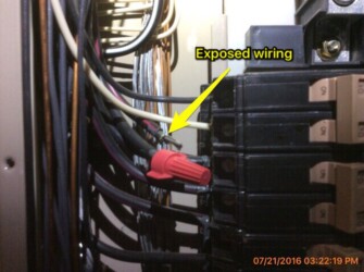 exposed wiring