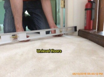 unlevel floors