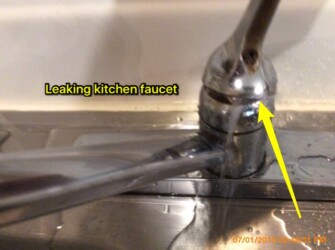 leaking kitchen faucet